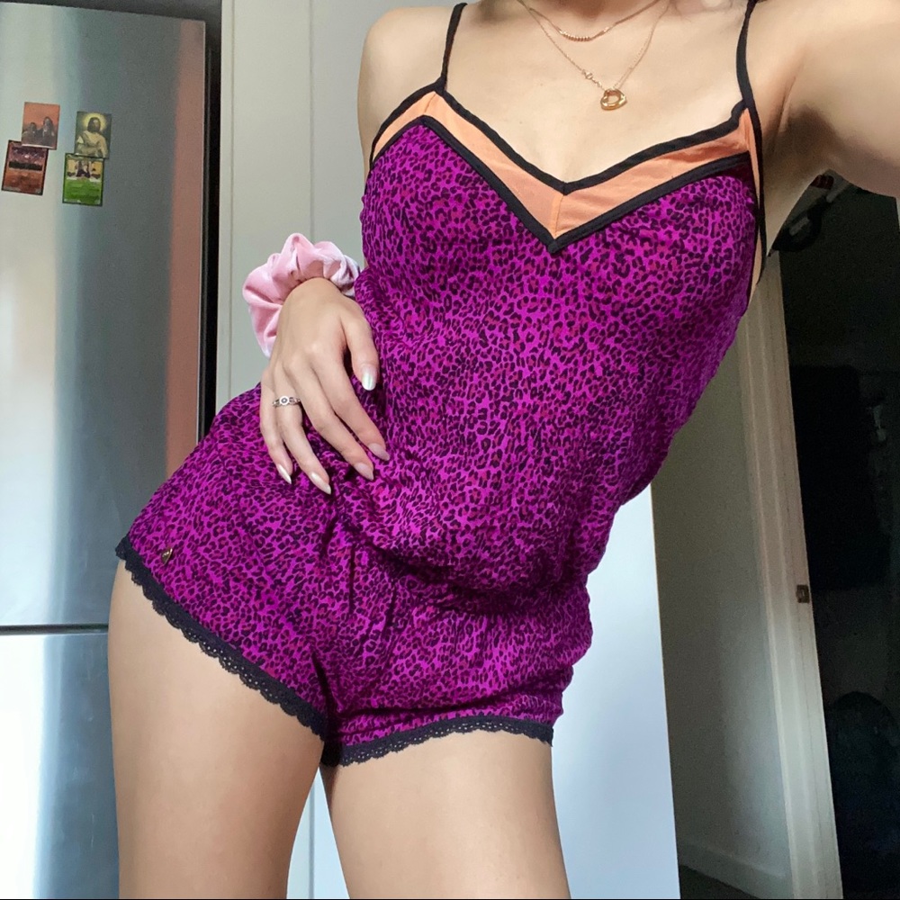 Juicy Couture Purple Leopard Romper